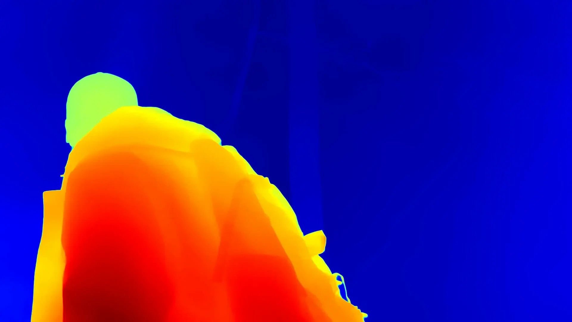 Spectral Heat Map of a man in the woods